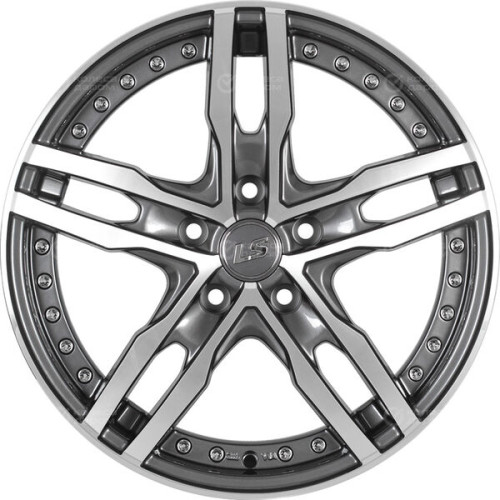 Колесный диск LS LS 356 6xR16 4x100 ET52 DIA54.1 насыщенный темно-серый полностью полированный