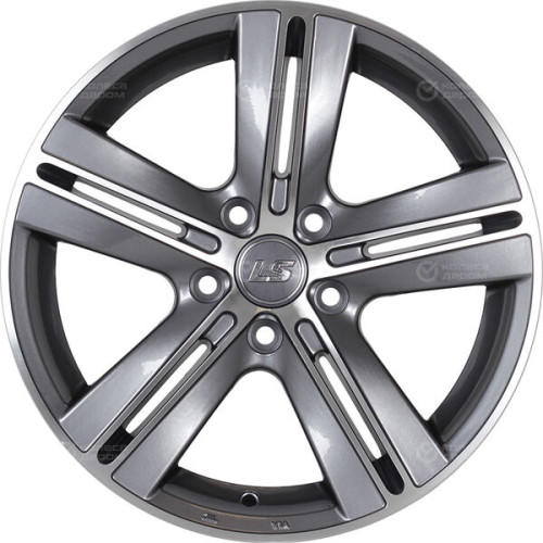 Колесный диск LS LS 320 7.5xR18 5x108 ET45 DIA63.4 насыщенный темно-серый полностью полированный