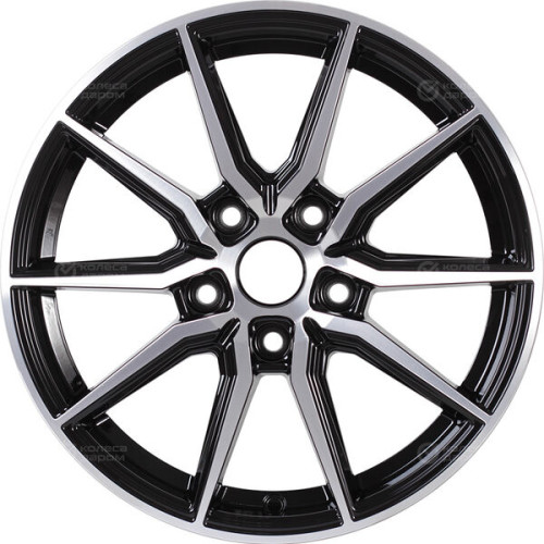 Колесный диск NZ R-03 7xR17 5x114.3 ET45 DIA67.1 (уценка) черный глянцевый с полированной лицевой частью
