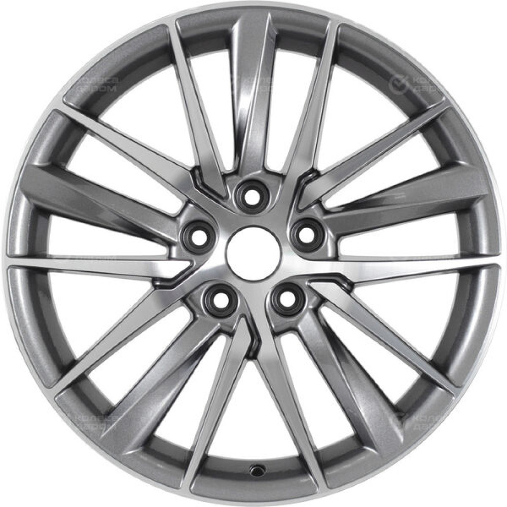 Колесный диск KHOMEN KHW1807 (Haval F7/F7x) 8xR18 5x114.3 ET40 DIA64.1 насыщенный темно-серый полностью полированный