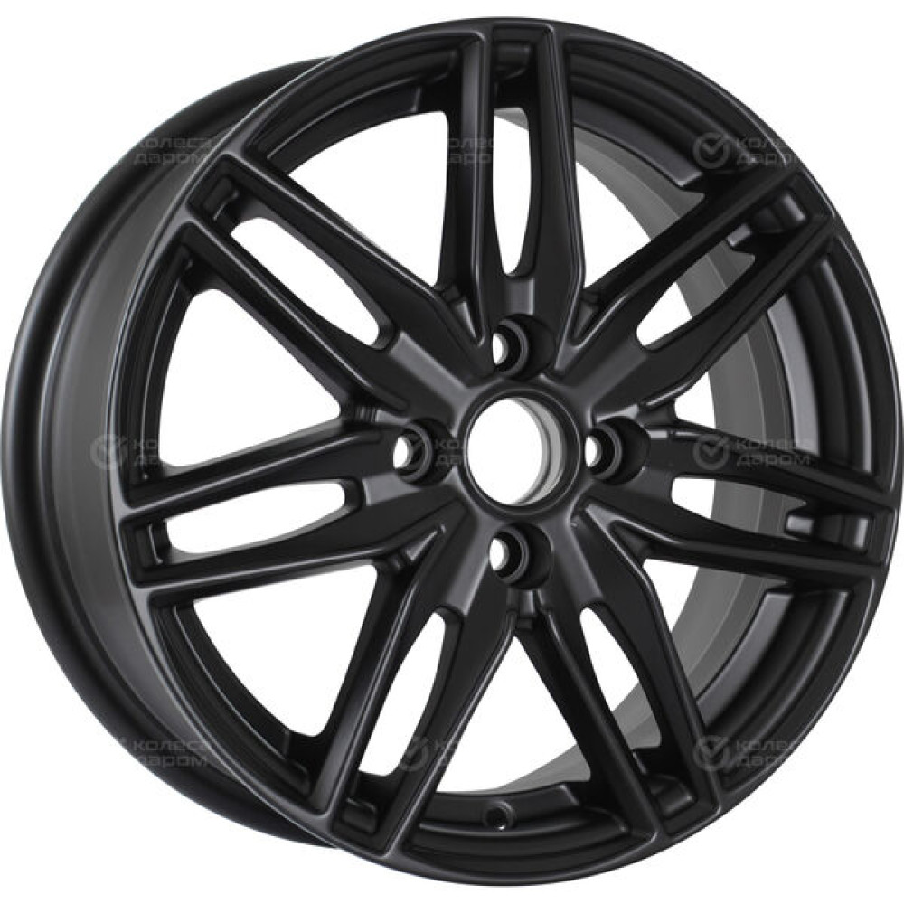 Колесный диск KDW KD1570 6xR15 4x100 ET37 DIA60.1 черный матовый