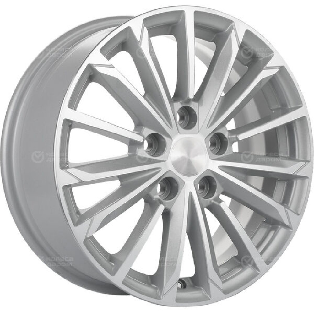 Колесный диск Carwel Тевриз 1611 6.5xR16 5x114.3 ET44 DIA67.1 серебристый с полированной лицевой частью