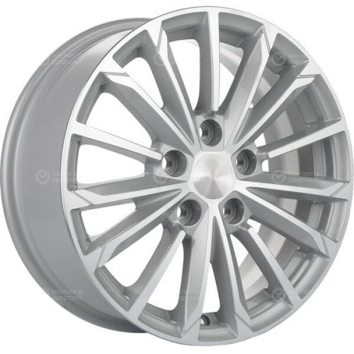 Колесный диск Carwel Тевриз 1611 6.5xR16 5x114.3 ET44 DIA67.1 серебристый с полированной лицевой частью
