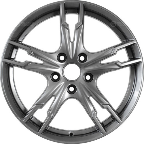 Колесный диск КиК Солар 7xR17 5x114.3 ET48.5 DIA67.1 темно-серебристый