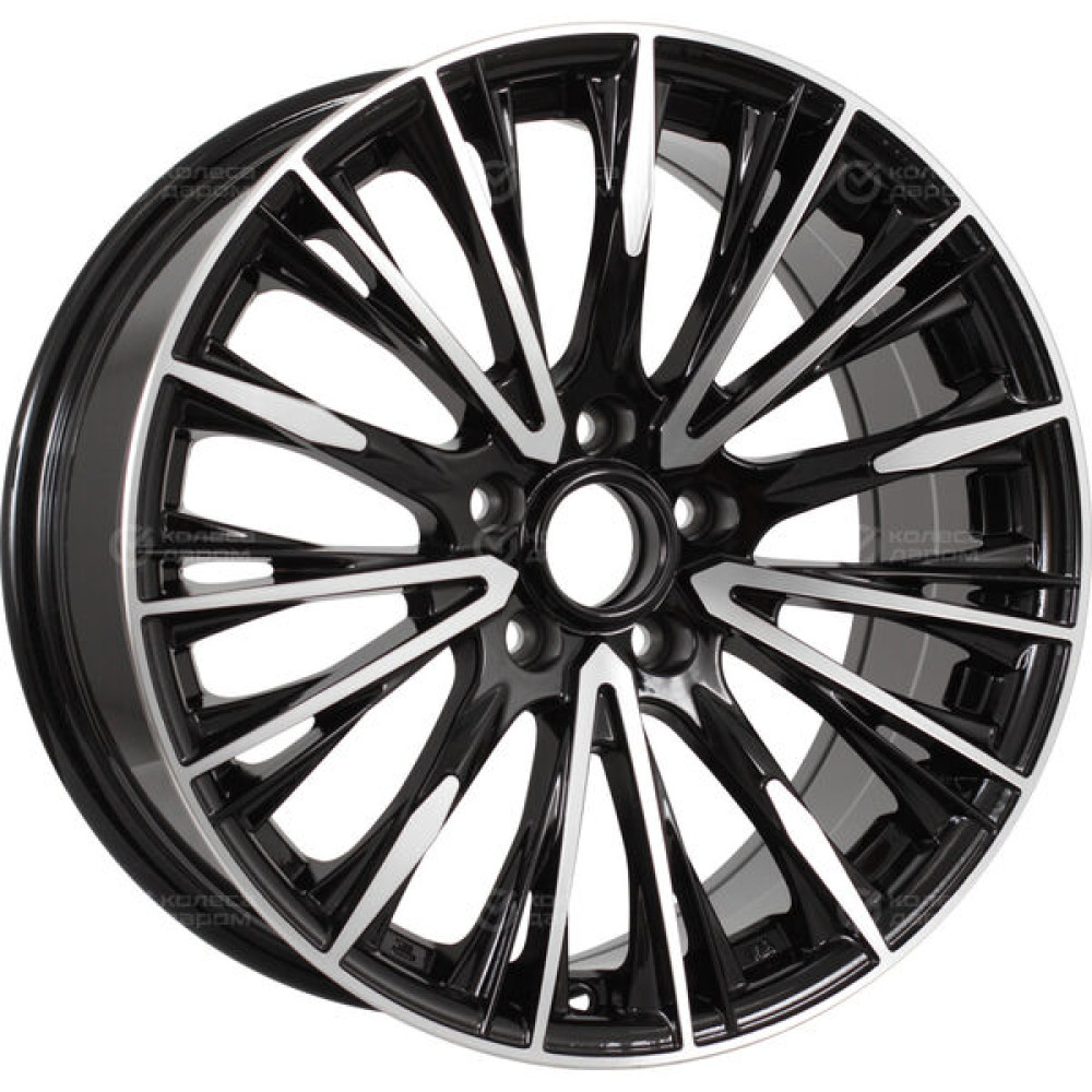 Колесный диск Lizardo XH304 7xR17 5x108 ET33 DIA60.1 черный глянец с полировкой