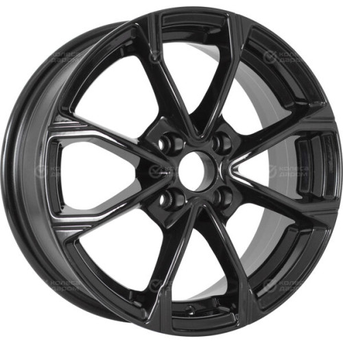Колесный диск KDW KD1590 6xR15 4x100 ET45 DIA54.1 черный глянцевый