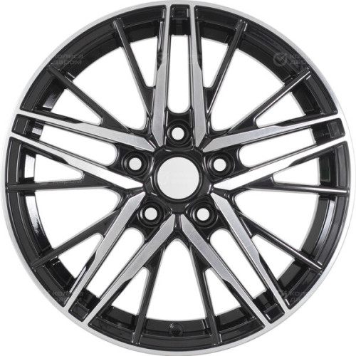 Колесный диск WUP Up108 6.5xR16 5x114.3 ET45 DIA60.1 черный глянцевый с полированными элементами лицевой поверхности
