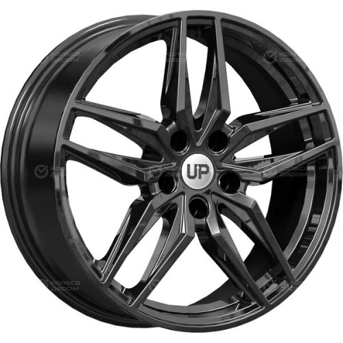 Колесный диск WUP Up112 7xR18 5x114.3 ET53 DIA54.1 черный глянцевый