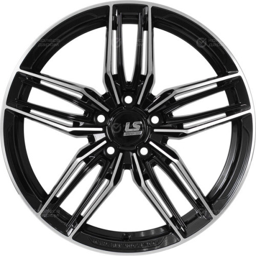 Колесный диск LS FlowForming LS RC54 8.5xR18 5x114.3 ET40 DIA67.1 черный полностью полированный