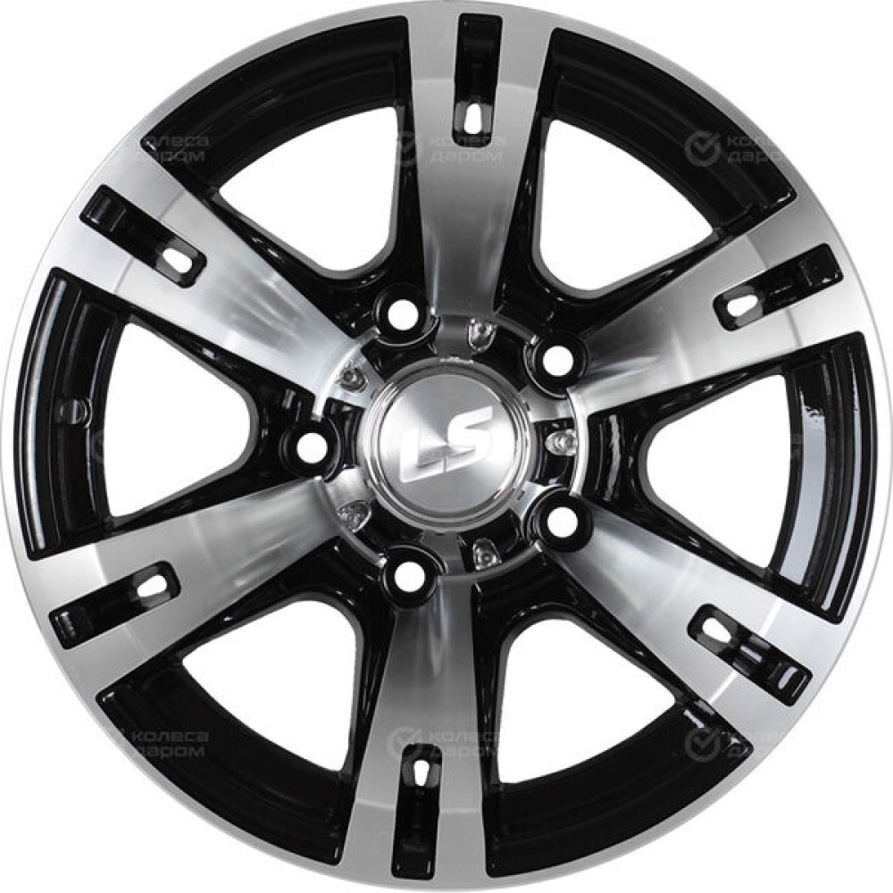 Колесный диск LS LS 182 8xR17 6x139.7 ET38 DIA100.1 черный полностью полированный