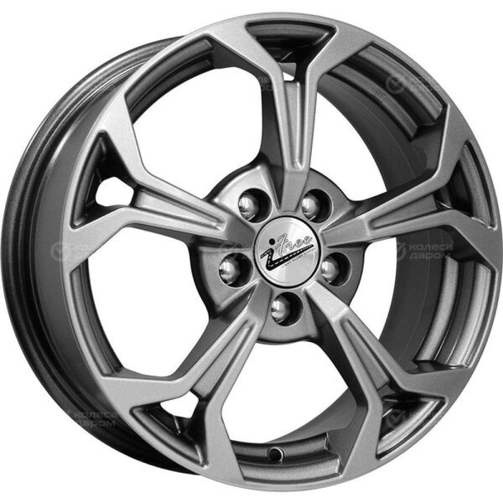 Колесный диск iFree Эрнесто 6.5xR15 5x100 ET38 DIA67.1 насыщенный тёмно-серебристый