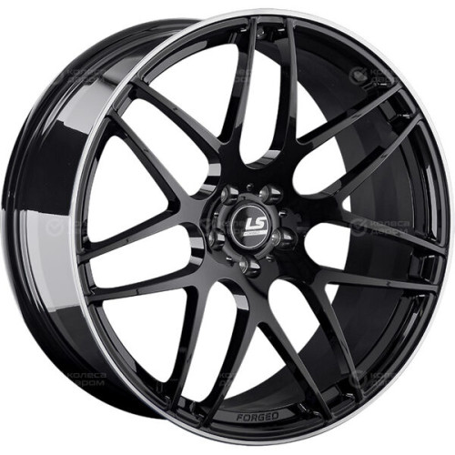 Колесный диск LS Forged FG09 10xR21 5x120 ET45 DIA72.6 черный, с полированным ободом