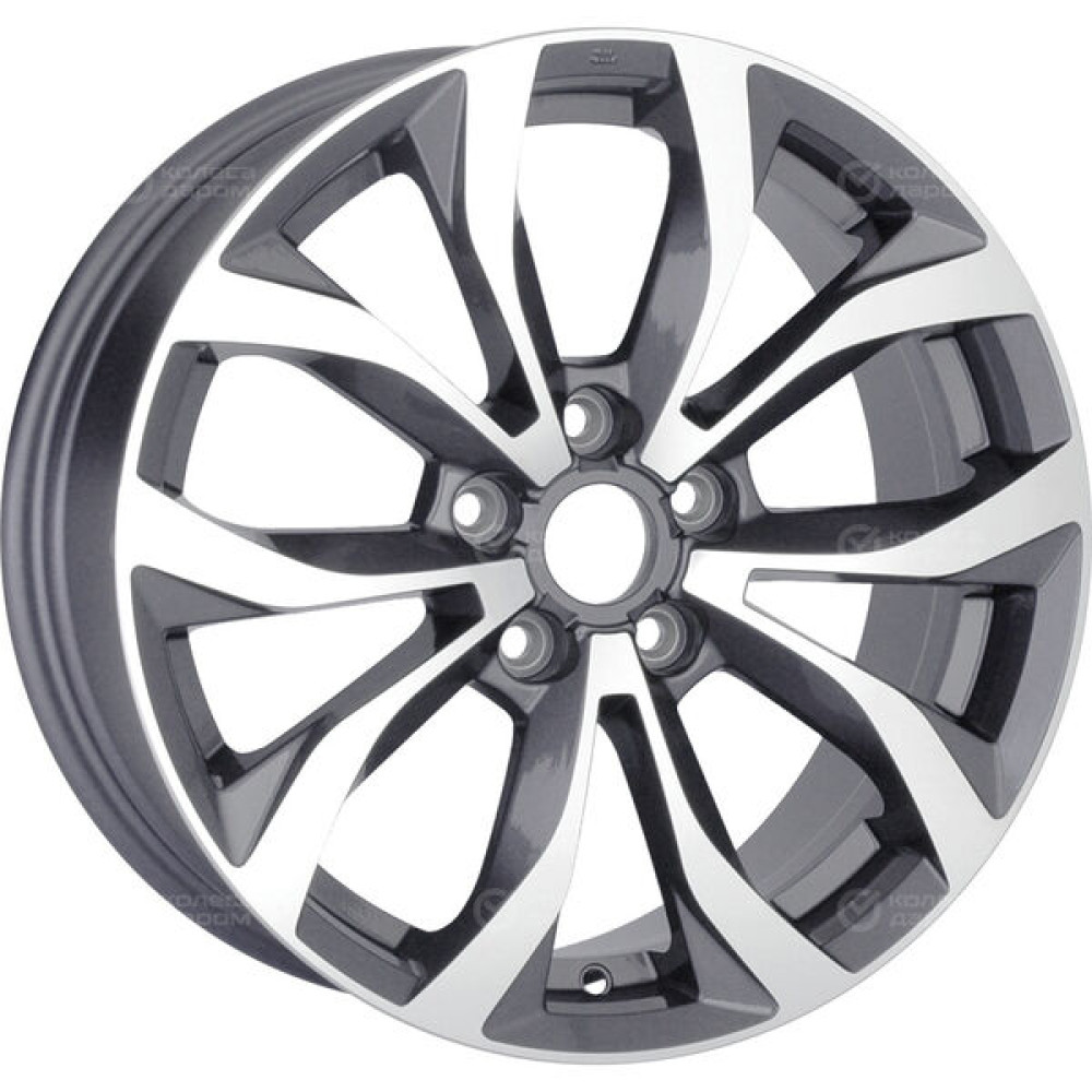 Колесный диск Replay NS234 7xR18 5x114.3 ET40 DIA66.1 глянцевый темно-серый с полированной лицевой частью