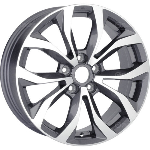 Колесный диск Replay NS234 7xR18 5x114.3 ET40 DIA66.1 глянцевый темно-серый с полированной лицевой частью