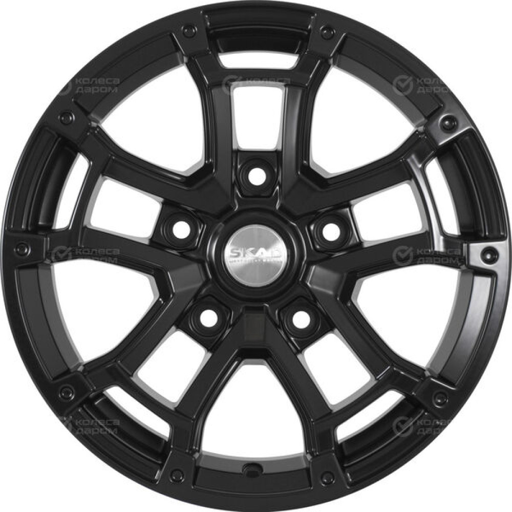 Колесный диск СКАД Барахас 7xR16 5x139.7 ET15 DIA98.5 (уценка) черный матовый