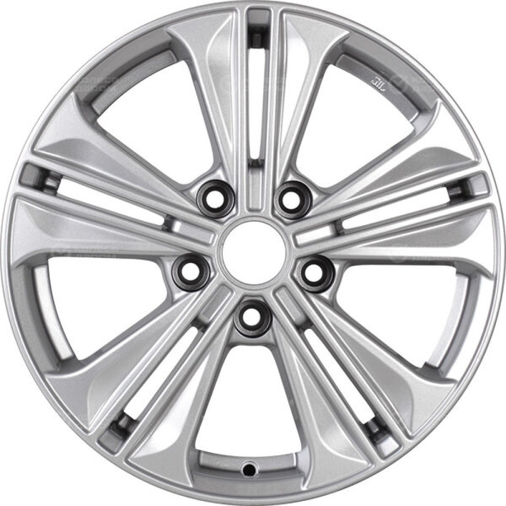 Колесный диск Carwel Исток 106 6xR16 5x114.3 ET43 DIA67.1 серебристый металлик