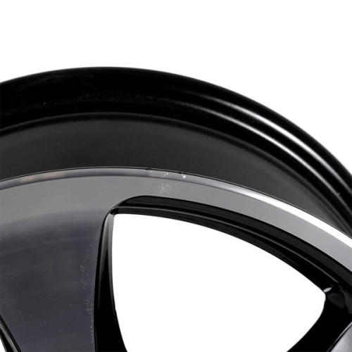 Колесный диск Tech Line 403 5.5xR14 4x98 ET32 DIA58.6 (уценка) глянцевый черный с полированной лицевой частью