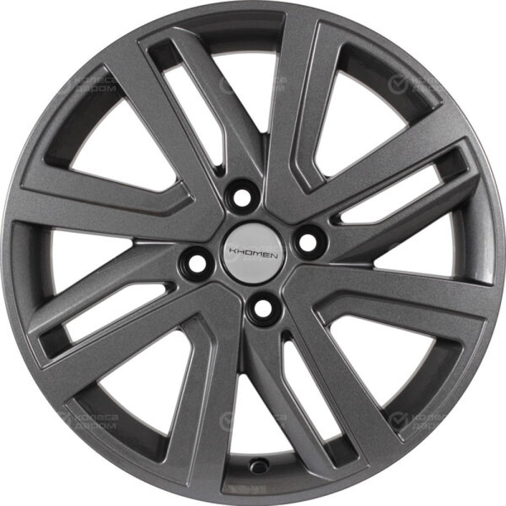 Колесный диск KHOMEN KHW1609 (16_Xray) 6xR16 4x100 ET41 DIA60.1 насыщенный темно-серый