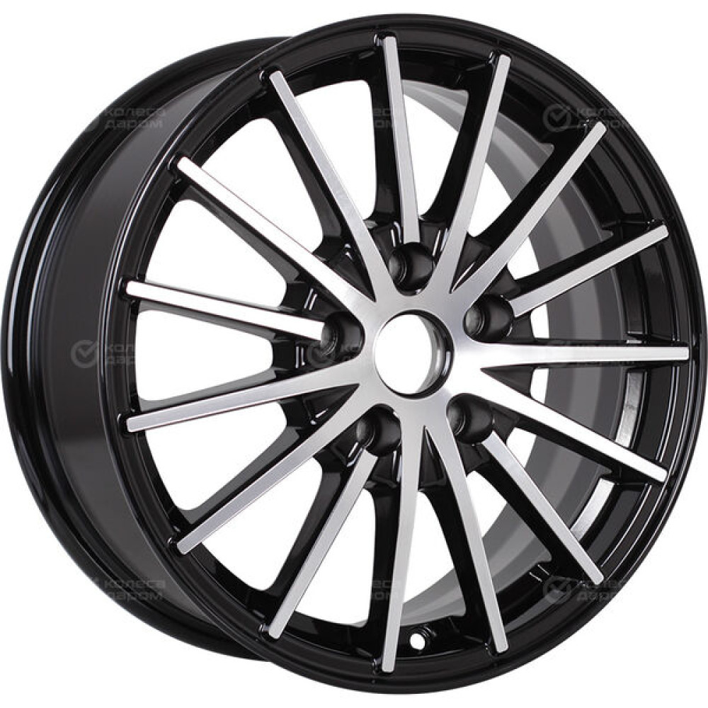 Колесный диск Alcasta M60 6.5xR16 5x114.3 ET45 DIA60.1 черный полностью полированный