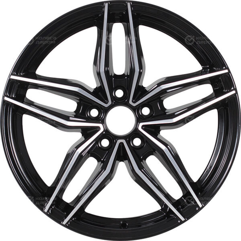 Колесный диск NEO 882 8xR18 5x108 ET45 DIA63.4 глянцевый черный с полированной лицевой частью