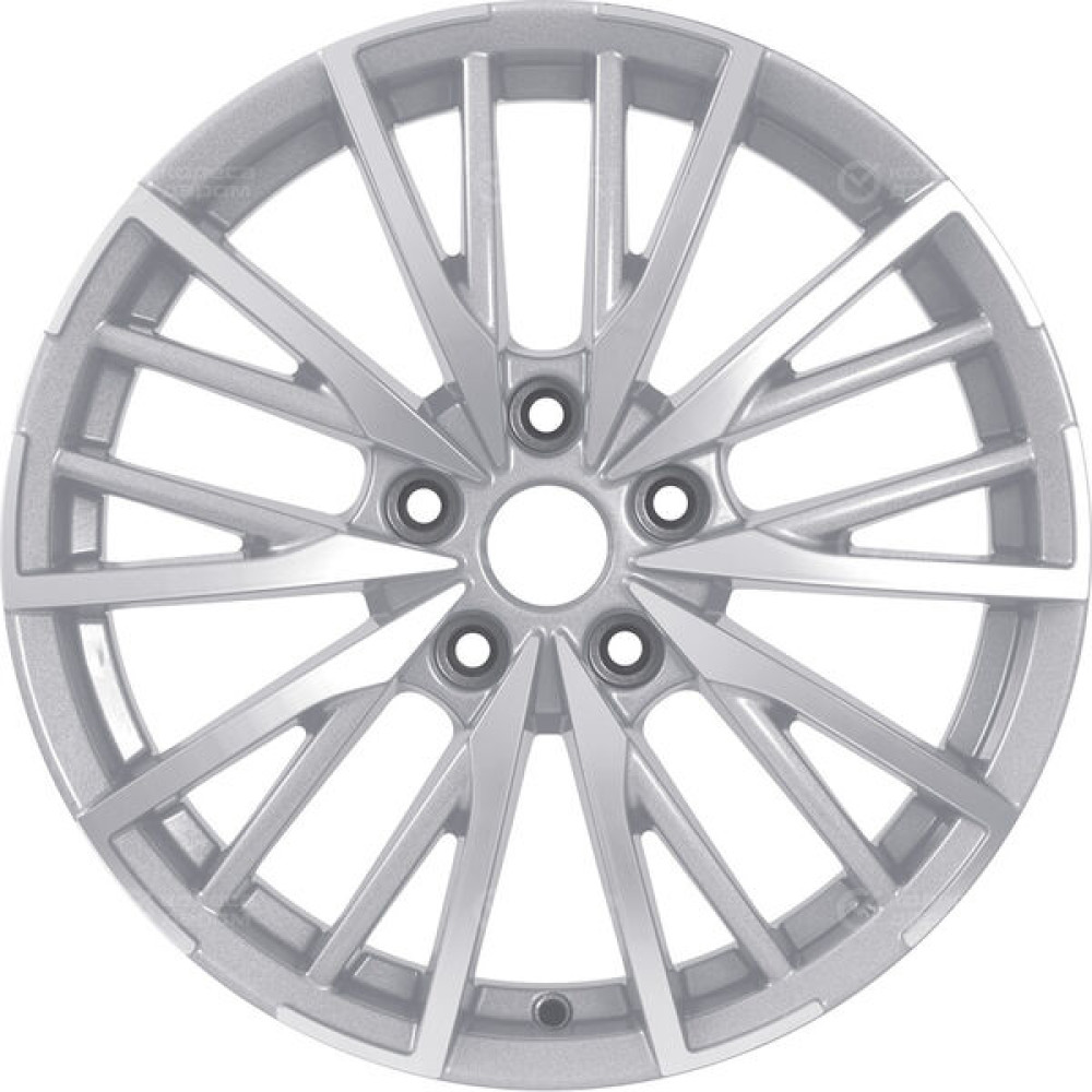 Колесный диск Carwel Агма 1719 7xR17 5x108 ET45 DIA60.1 серебристый с полированной лицевой частью