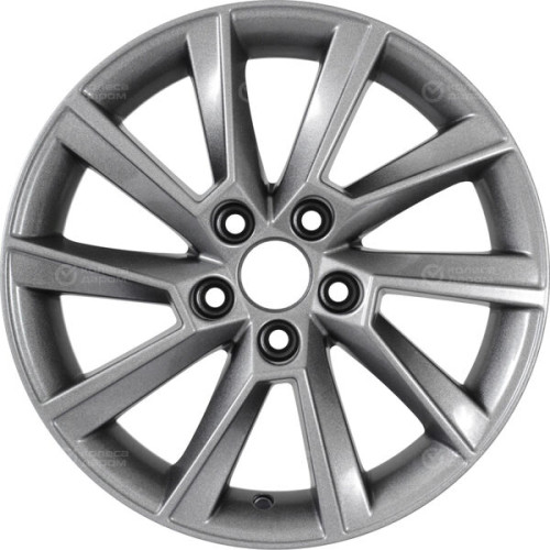 Колесный диск KHOMEN KHW1507 (15_Polo) 6xR15 5x100 ET40 DIA57.1 насыщенный темно-серый