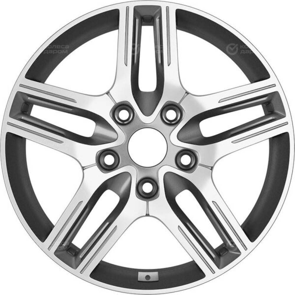 Колесный диск Replay KI302 7xR17 5x114.3 ET53 DIA67.1 насыщенный темно-серый полностью полированный