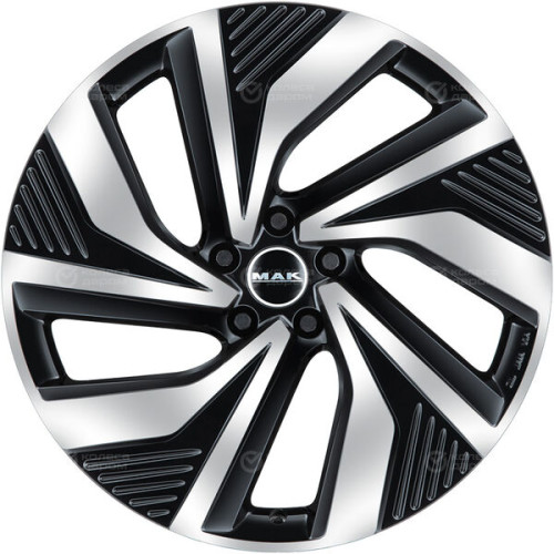 Колесный диск MAK Electra 8xR19 5x114.3 ET45 DIA76 чёрный глянцевый с полированной лицевой частью