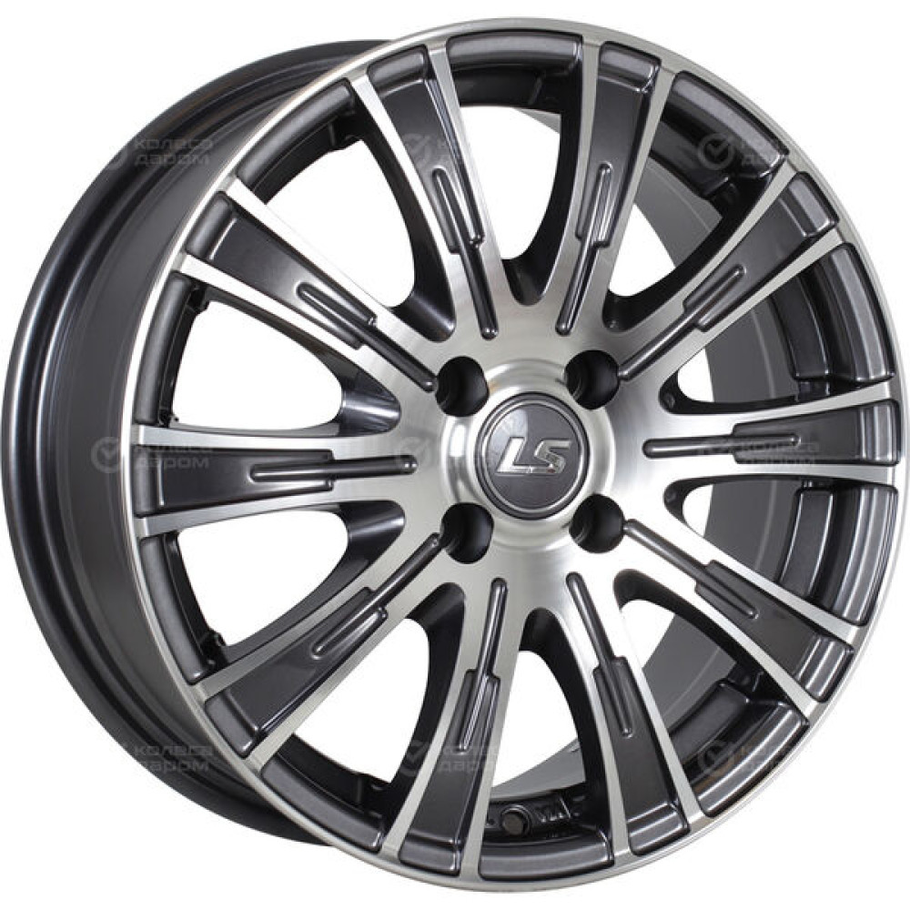 Колесный диск LS LS 311 7xR17 5x114.3 ET45 DIA73.1 насыщенный темно-серый полностью полированный