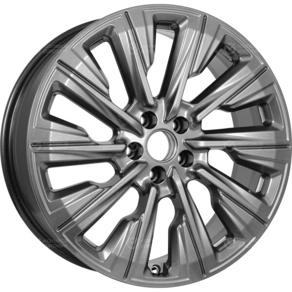 Колесный диск КиК Галего 7.5xR19 5x108 ET33 DIA67.1 темно-серебристый