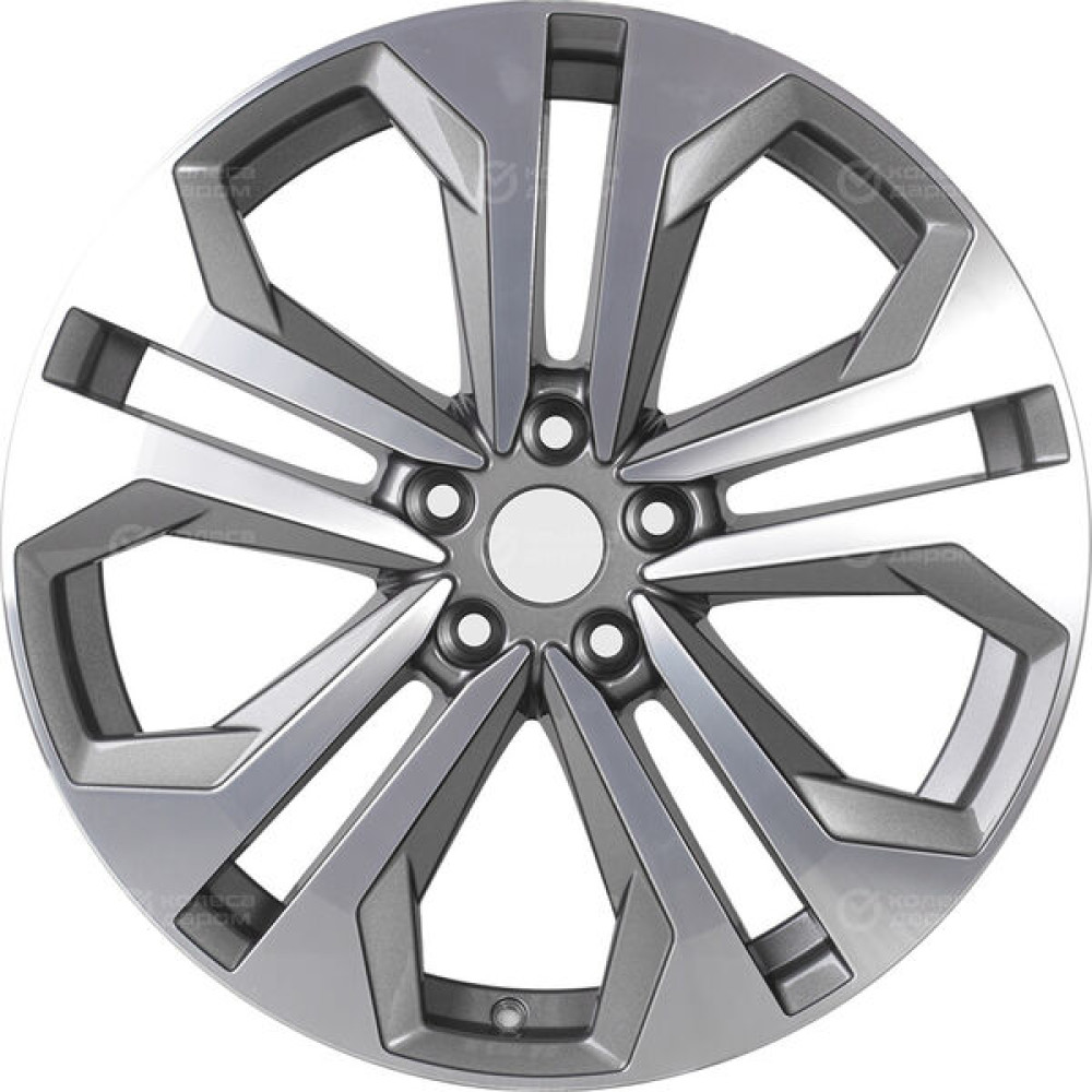 Колесный диск Replay B247 9xR20 5x112 ET35 DIA66.6 глянцевый темно-серый с полированной лицевой частью