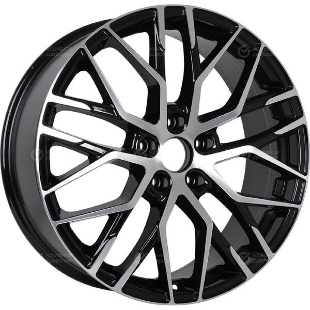 Колесный диск RST R019 7.5xR19 5x114.3 ET45 DIA67.1 глянцевый черный с полированной лицевой частью