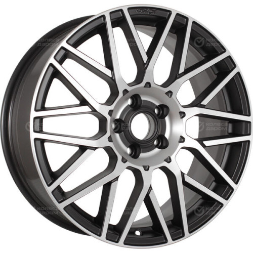 Колесный диск X-trike X133 7.5xR18 5x108 ET36 DIA65.1 черный матовый с полированной лицевой частью
