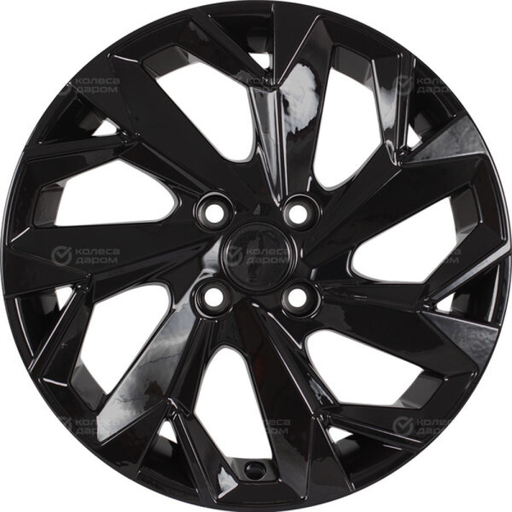Колесный диск Carwel Ильмень 1508 6xR15 4x100 ET40 DIA60.1 чёрный