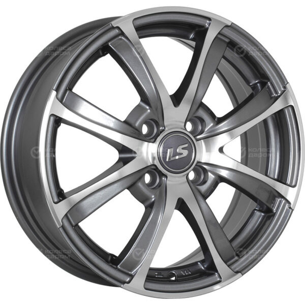Колесный диск LS LS 313 7xR17 4x100 ET45 DIA60.1 насыщенный темно-серый полностью полированный