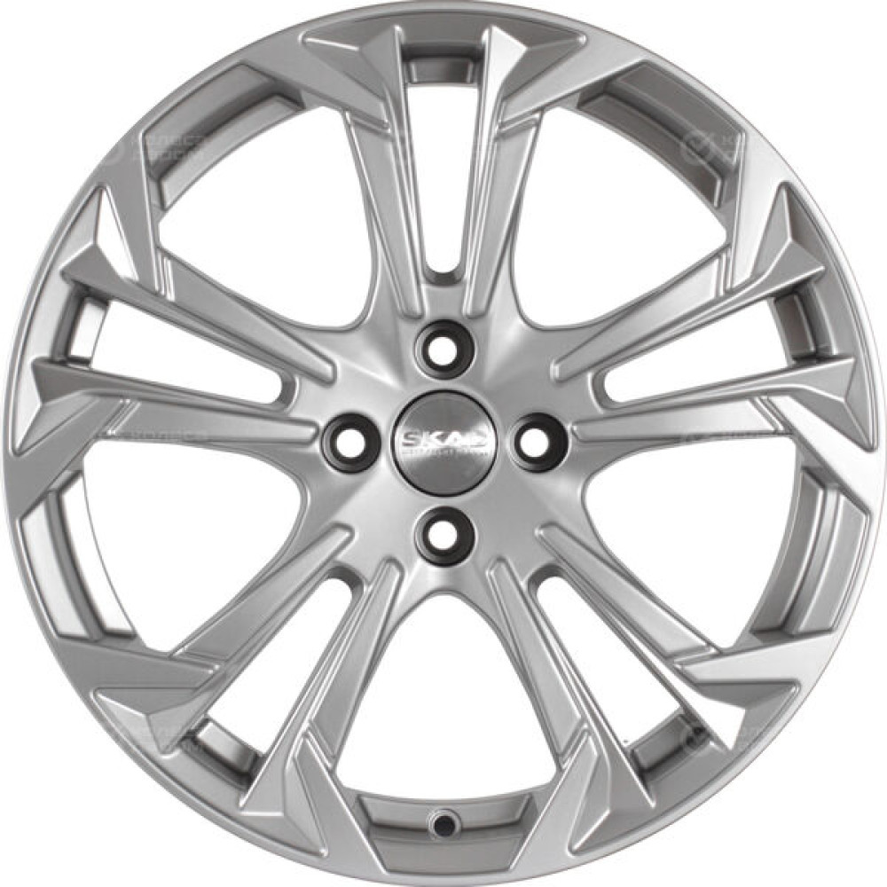 Колесный диск СКАД Дунай 7xR17 4x100 ET45 DIA60.1 серебристый