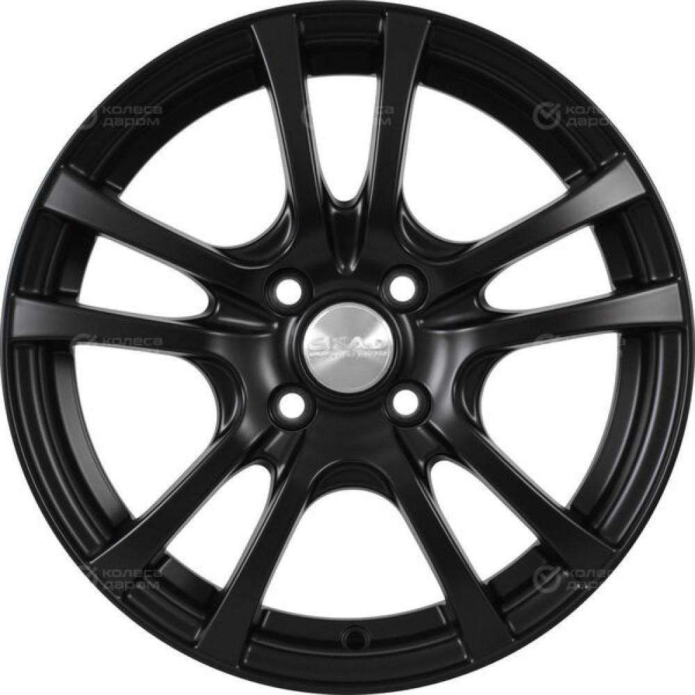 Колесный диск СКАД Дели 6xR15 4x100 ET50 DIA60.1 черный матовый