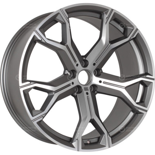 Колесный диск Replay B135 9.5xR22 5x112 ET37 DIA66.6 темно-серый матовый ,частично полированный