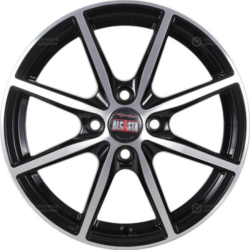 Колесный диск Alcasta M63 6xR15 4x100 ET37 DIA60.1 черный полностью полированный