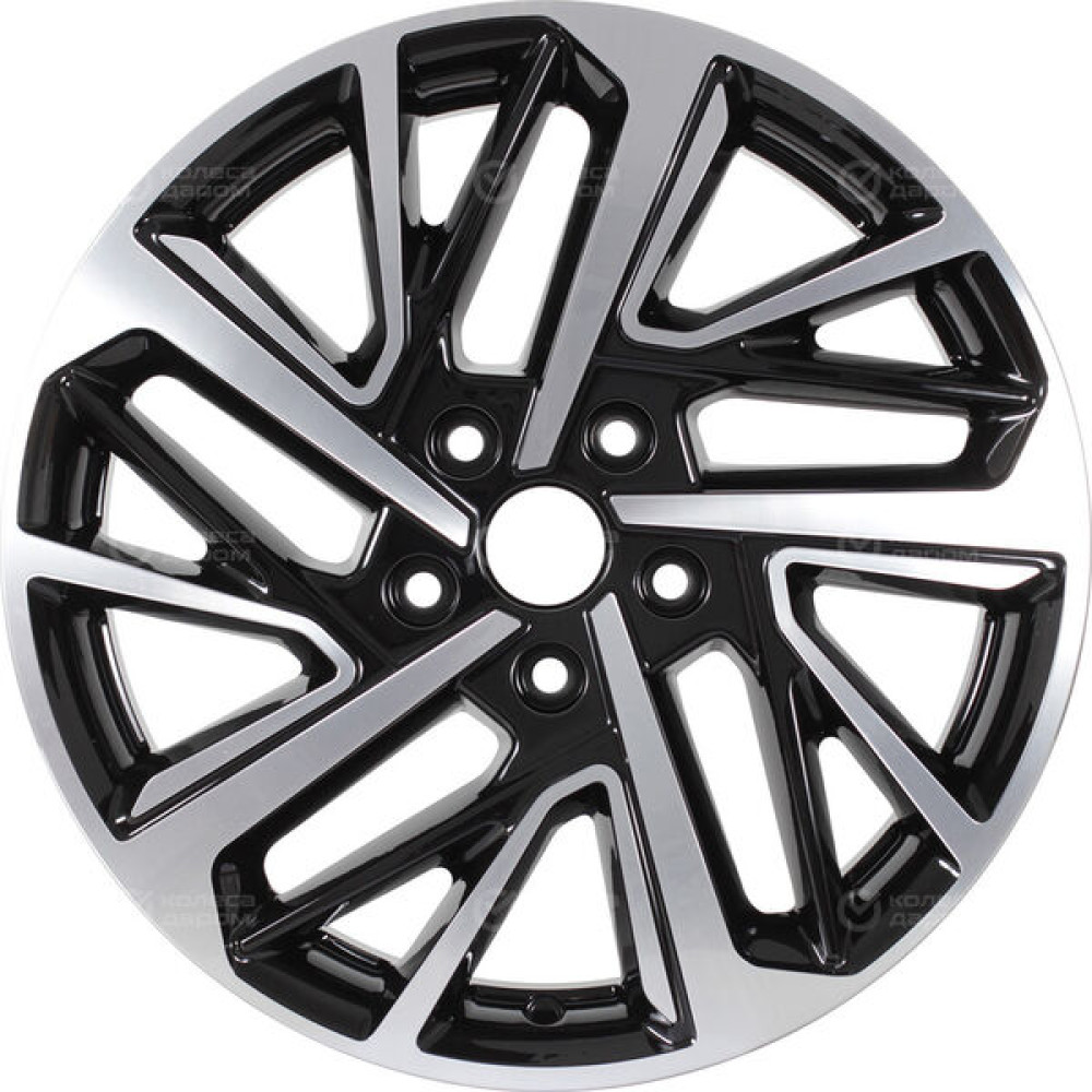 Колесный диск СКАД KL-372 7xR17 5x112 ET45 DIA57.1 черный глянцевый с полированной лицевой поверхностью