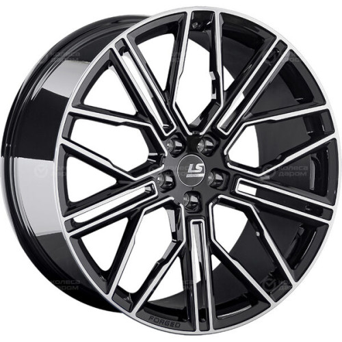 Колесный диск LS Forged FG08 11.5xR22 5x112 ET43 DIA66.6 черный глянцевый с полированной лицевой частью