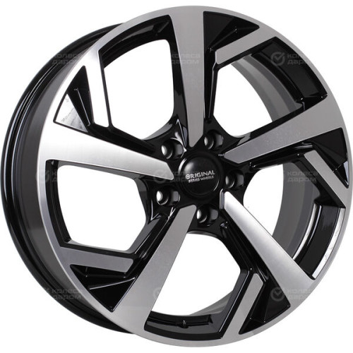 Колесный диск СКАД KL-328 7xR18 5x114.3 ET40 DIA64.1 черный глянцевый с полированной лицевой поверхностью