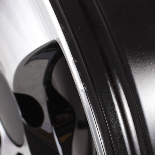 Колесный диск Tech Line 403 5.5xR14 4x98 ET32 DIA58.6 (уценка) глянцевый черный с полированной лицевой частью