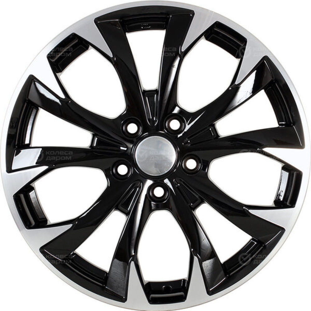 Колесный диск iFree Original КС740 (ZV 17_Jetta/Golf) 7xR17 5x112 ET54 DIA57.1 черный глянцевый с полированными элементами лицевой поверхности