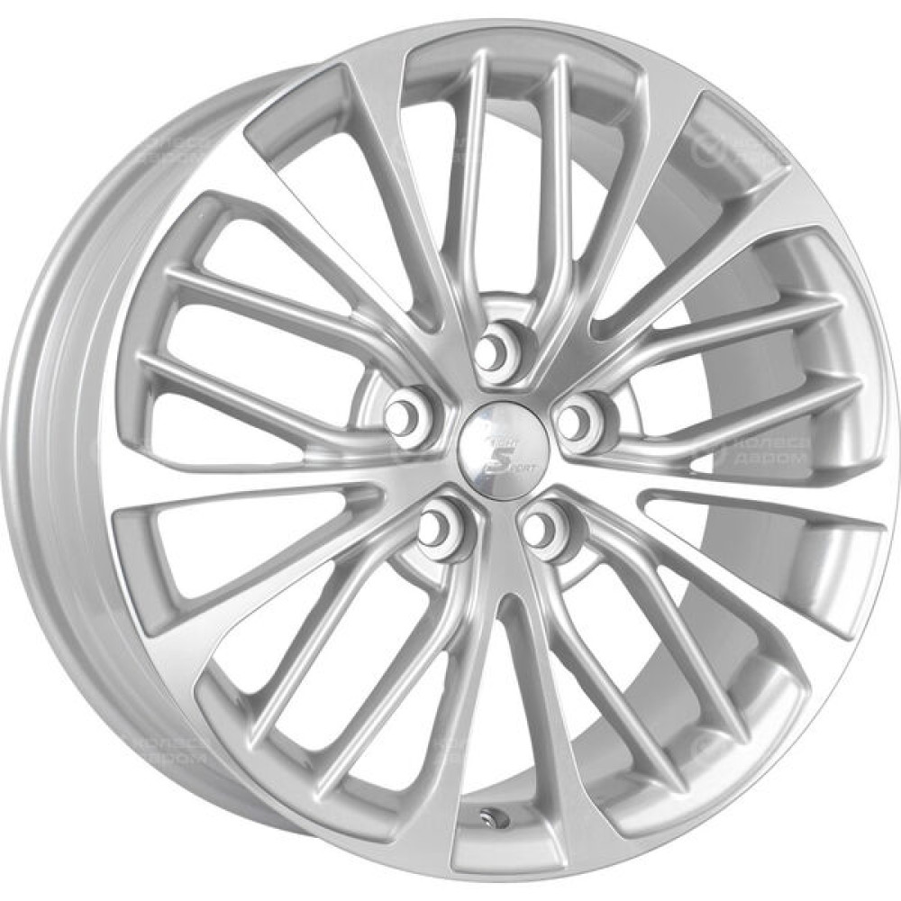 Колесный диск LS LS 1306 8xR18 5x114.3 ET50 DIA60.1 серебристый полированный