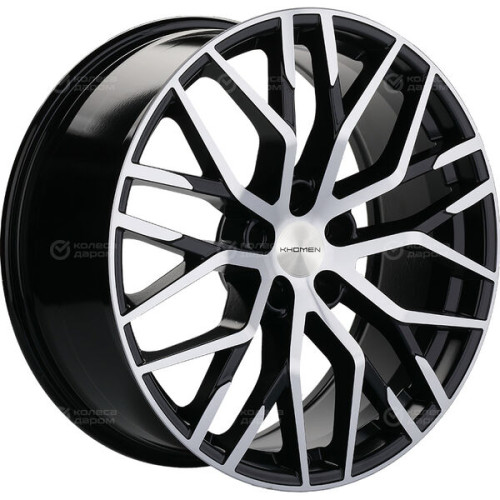 Колесный диск KHOMEN KHW2005 (RX) 8.5xR20 5x114.3 ET30 DIA60.1 глянцевый черный с полированной лицевой частью