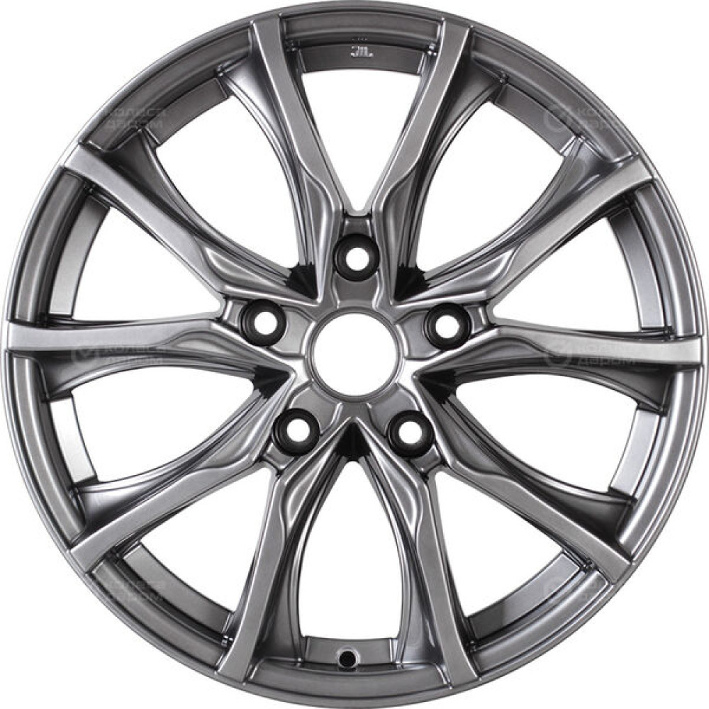 Колесный диск КиК Твист 7.5xR17 5x114.3 ET50 DIA67.1 темно-серебристый