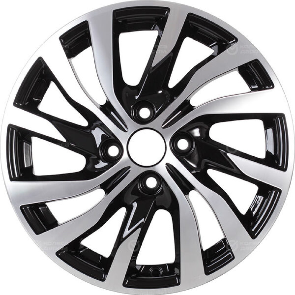 Колесный диск iFree Original КС882 (ZV 15_Rio II) 6xR15 4x100 ET46 DIA54.1 (уценка) черный глянцевый с полированными элементами лицевой поверхности