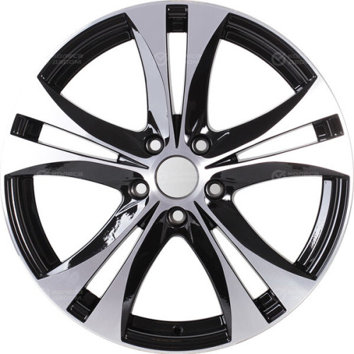 Колесный диск NEO 844 7.5xR18 5x112 ET35 DIA66.6 глянцевый черный с полированной лицевой частью