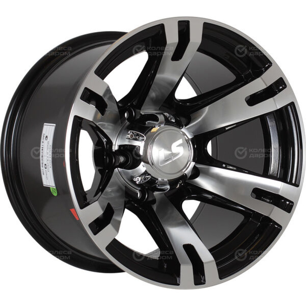 Колесный диск LS LS 182 8xR17 6x139.7 ET38 DIA100.1 черный полностью полированный